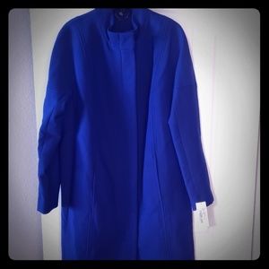 Blue Winter Wool Coat
